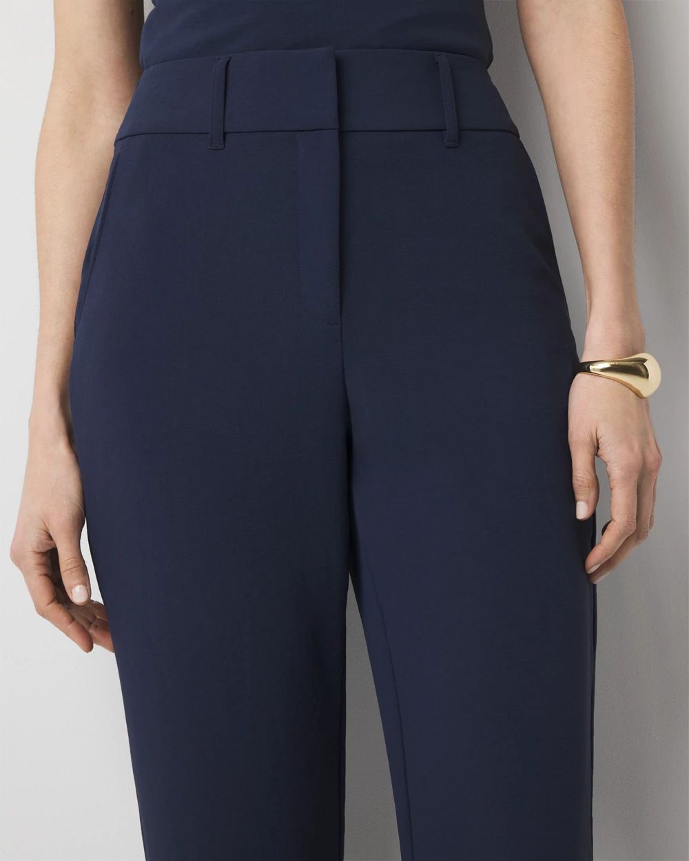 Wide Leg Crepe Trouser